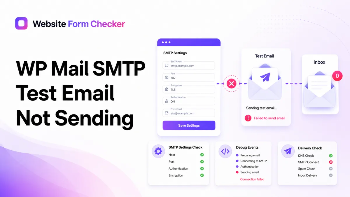 WP Mail SMTP test email failed? Diagnose it without guesswork